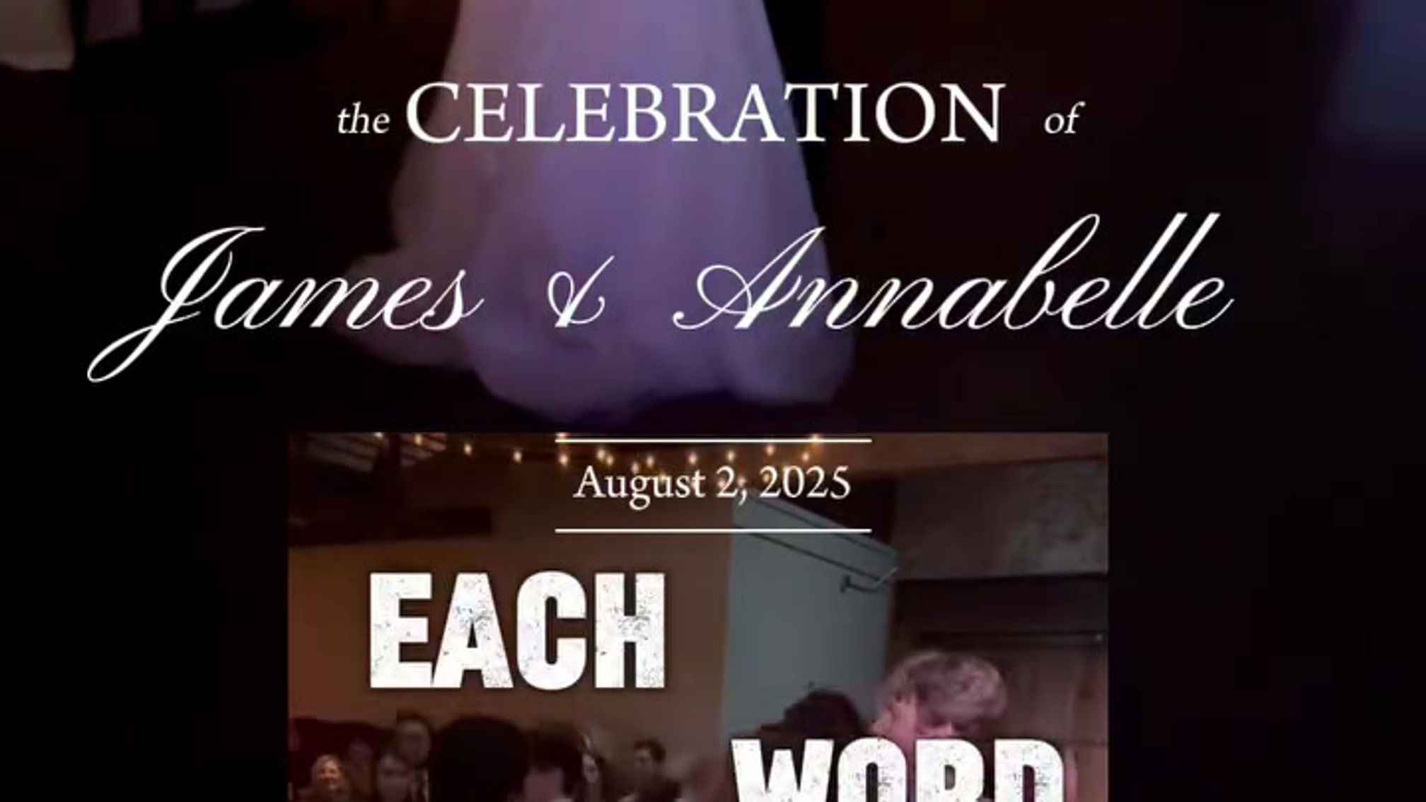 Grapevine Wedding Reception Party Vid1 2025